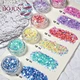nail art hexagon glitter